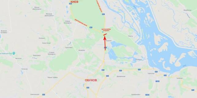 Білборд, Бігборд (Борд)   у Києві, 12x4  50.1710055700, 30.6638501400, Недалеко від м.Київ схема
