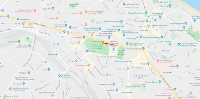 Citylight B in Kyiv Sevcenka bst. st.m."Universitet" scheme