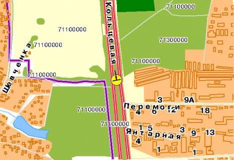 Бэклайт A в Киеве Кільцева дорога 27, від просп. Берестейський (Перемоги), ст.м. Академмістечко схема