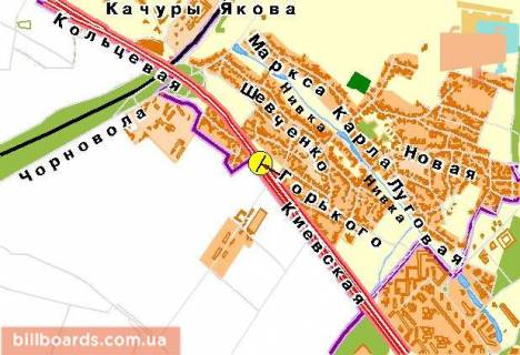 Призма  в Киеве Кольцевая дорога, на светофоре, рядом Гостиница, от МЕТRО к Жулян, левый - 38537 схема