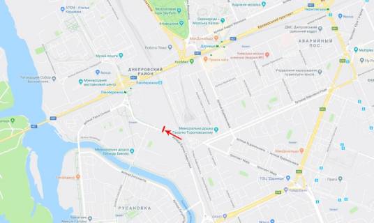 Билборд A в Киеве Євгена Сверстюка вул. (Марини Раскової). 23 схема