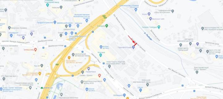 Білборд, Бігборд (Борд)   у Києві, 3x6  50.4069879426, 30.5247160746, схема