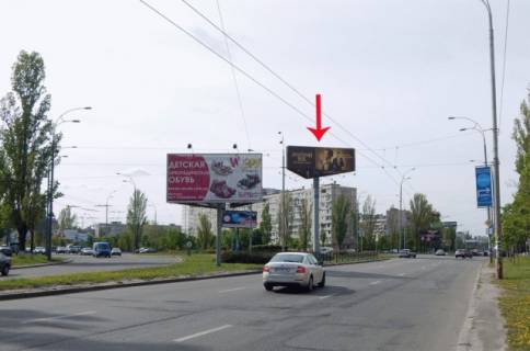 Мегаборд A в Киеве просп. Володимира Івасюка (Героїв Сталінграда), развязка с ул.Мате Залки, со стороны просп. Степана Бандери (Московський) фото 1