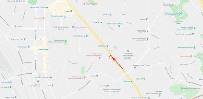 Сітіскролл B у Києві, 1,2x1,8  Лесі Українки бульв. 22 схема