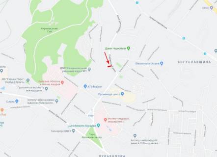 Сiтiлайт A у Києві, 1,2x1,8  Подільський узвіз/вул. Овруцька в напрямку до ст.м. "Лук'янівська" схема
