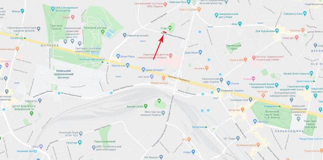 Билборд A в Киеве, 6x3  Шолуденка вул. 28 (стадіон "Старт") схема
