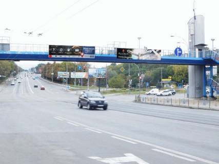 Билборд B в Киеве, 8x2  Лобановського пр. / Володимира Брожка вул. (Кіровоградська). до Севастопольської площі фото 1