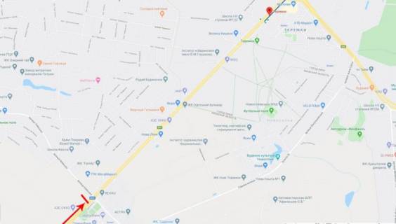 Мегаборд B в Траси (Траси), 12x4  В'їзд до Києва, з боку Одеси, біля н.п.Чабани схема