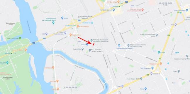Billboard  in Kyiv, 3x6  50.4478530600, 30.6036772100, scheme
