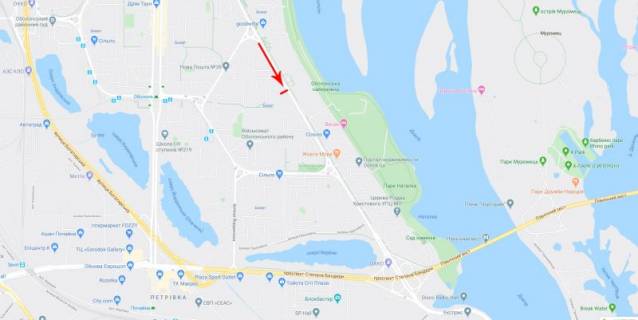 Призматрон, Призма A у Києві, 3x6  Володимира Івасюка, 13 - А (Героїв Сталінграда пр-т.), "McDonald's" рух в напрямку просп. Степана Бандери (Московський) - 318978 схема