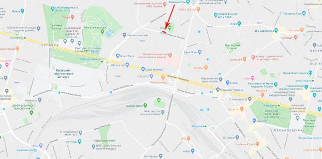 Билборд B в Киеве, 6x3  Шолуденка вул. 28 (стадіон "Старт") схема