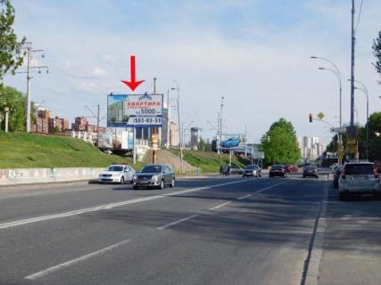 Билборд B в Киеве, 6x3  Грінченка вул., 7-й від Протасового Яру, біля Байковій вул., з центру фото 1