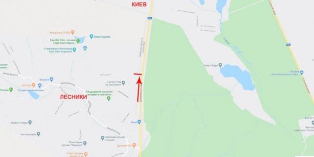 Билборд  в Киеве, 12x4  50.2981682200, 30.5332756800, Недалеко від м.Київ схема