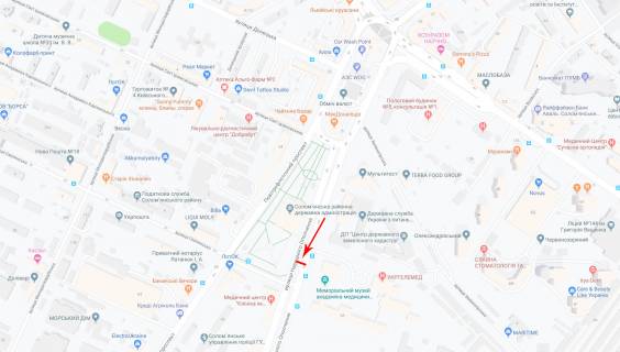 Скроллер A в Киеве Народного ополчення вул. 5 - 231700 схема