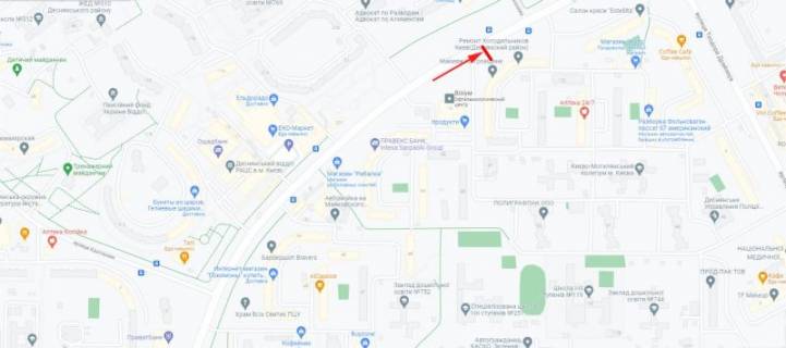 Билборд  в Киеве, 3x6  50.5036513084, 30.5969072355, схема