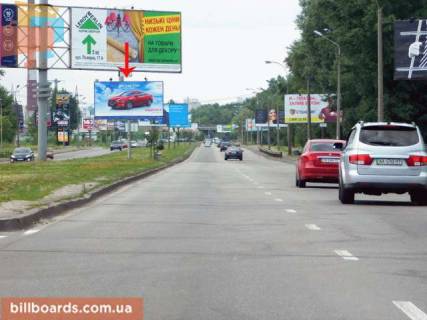 Билборд  в Киеве Богатырская ул., от Північний міст (Московський міст), из центра фото 1