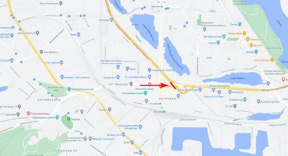 Нестандарт A в Киеве, 8x2  просп. Степана Бандери (Московський)., Богатирська вул., до Північний міст (Московський міст) схема