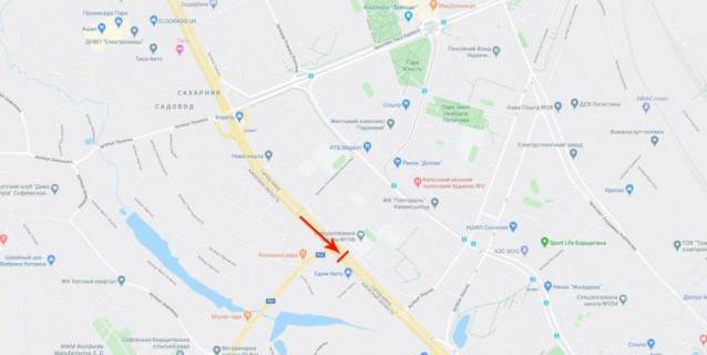 Билборд  в Киеве, 12x4  50.4161851200, 30.3777095700, схема