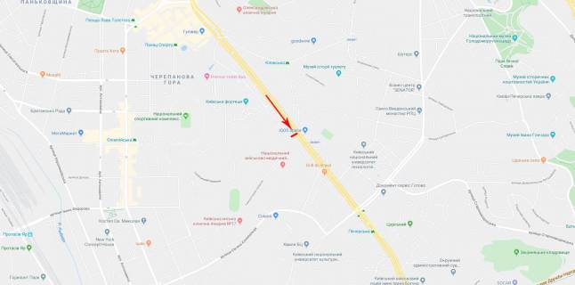 Скроллер A в Киеве Лесі Українки бульв. 20 - 246760 схема