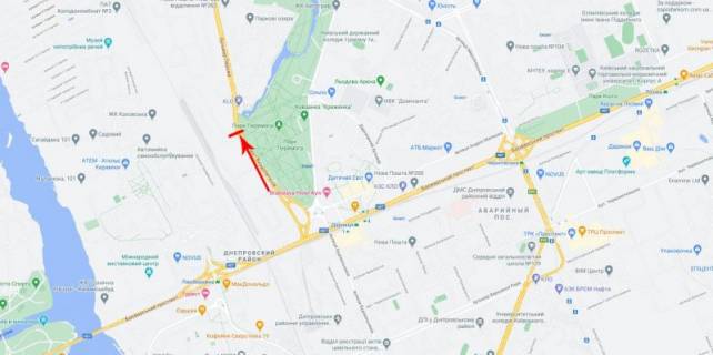 Билборд  в Киеве, 8x2  50.4619559600, 30.6001674600, схема