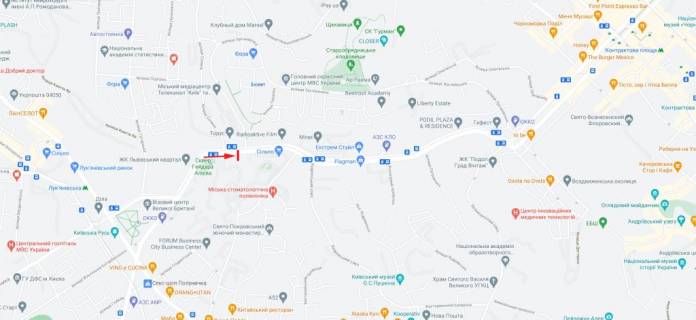 Скроллер A в Киеве Глибочицька вул. 28 - 376313 схема