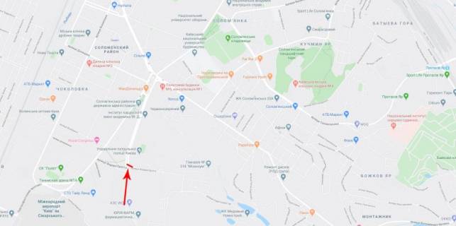 Prismatron, Prism A in Kyiv, 3x6  Svatoslava Horobrogo st. (Narodnogo Opolcenna st.), bila Ernsta st., do Sevastopol's'koi pl., v centr - 38636 scheme