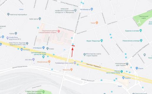 Видеоборд A у Києві, 3,14x2,32  Чорновола вул. 41, рух в напрямку вул. Павлівська - 376366 схема