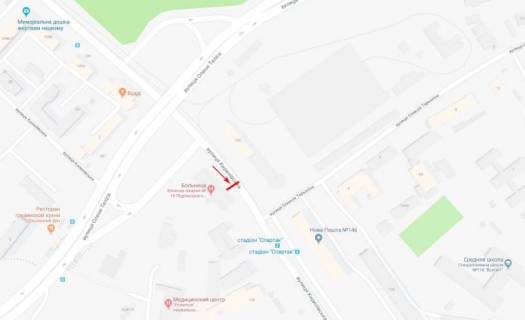 Видеоборд A в Киеве, 3,14x2,32  Кирилівська (Фрунзе) вул. 107, світлофор, рух в напрямку Подільський Узвіз - 391425 схема