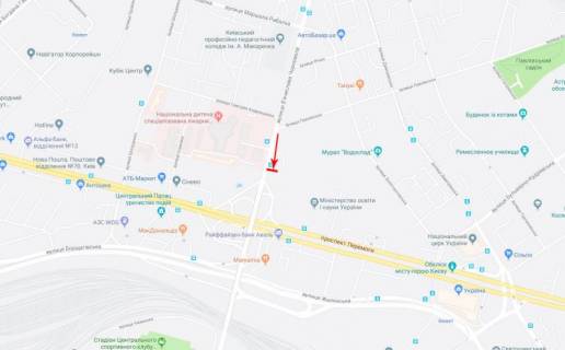 Видеоборд B в Киеве, 3,14x2,32  Чорновола вул. 41, магазин "Дніпро М" рух в напрямку просп. Берестейський (Перемоги) - 617946 схема