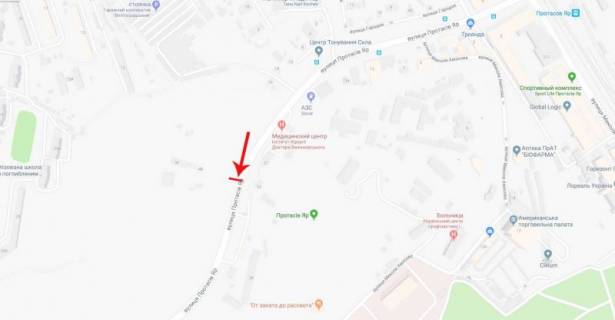 Скроллер A в Киеве, 3,14x2,32  Протасів яр вул. 48, в напрямку до Солом'янської площі - 184011 схема