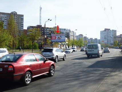 Билборд B в Киеве просп. Червоної Калини (Володимира Маяковського) 8, до Керченської пл., в центр фото 1