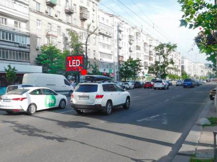 Видеоборд A в Киеве, 3,14x2,32  Велика Васильківська вул. (Червоноармійська). 120 , "Палац Україна", рух в напрямку центру - 617876 фото 1
