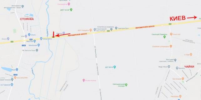 Билборд  в Киеве, 12x4  50.4473200900, 30.2366662800, Недалеко від м.Київ схема