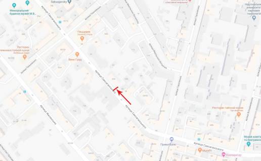 Ситискролл A в Киеве, 1.2x1.8  Саксаганського вул. 60 А, рух в напрямку вул. Панківська схема