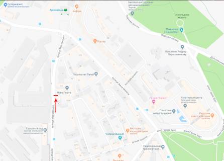 Сiтiлайт A у Києві Князів Острозьких  ( московська 5/2) схема