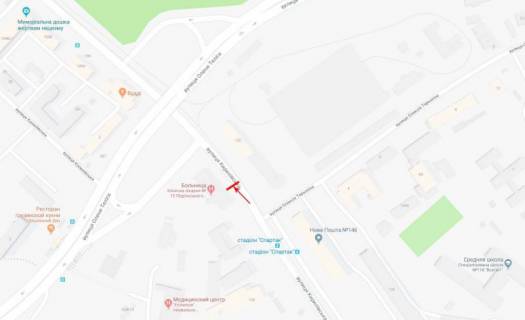 Видеоборд B в Киеве, 3,14x2,32  Кирилівська (Фрунзе) вул. 107, рух в напрямку вул. О. Теліги - 617871 схема