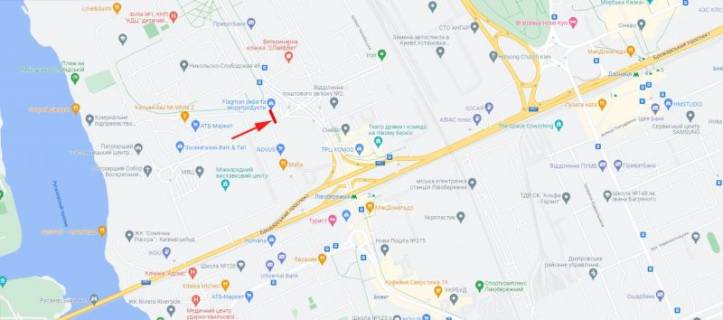 Билборд  в Киеве, 3x6  50.4544658900, 30.5938549600, схема