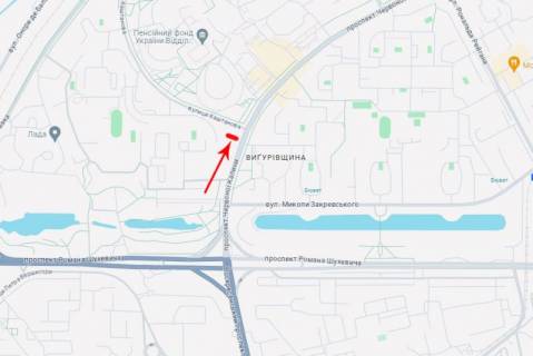 Билборд  в Киеве, 3x6  50.4998620000, 30.5900320000, схема