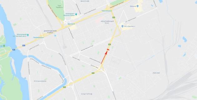 Билборд A в Киеве, 3x6  просп. Леоніда Каденюка (Гагаріна) 14, рух в напрямку ст. м. "Чернігівська" схема