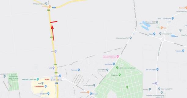 Мегаборд A в Киеве, 12x4  Міська вул., рух в напрямку КМ "Пуща Водиця" схема