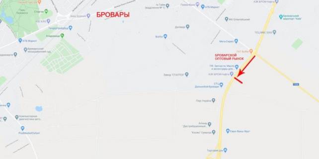 Билборд  в Киеве, 12x4  50.4974472200, 30.8338643900, схема