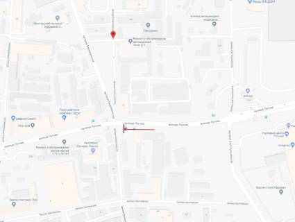 Видеоборд B в Киеве, 3x6  вулиця Лугова - вулиця Бережанська - 526768 схема