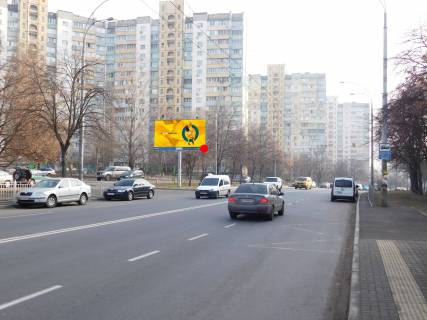 Білборд, Бігборд (Борд)  B у Києві, 6x3  Ужвій вул. 19/3, к просп. Європейського Союзу (Правди) Фото 1