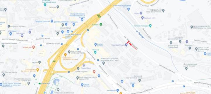 Билборд  в Киеве, 3x6  50.4069879426, 30.5247160746, схема