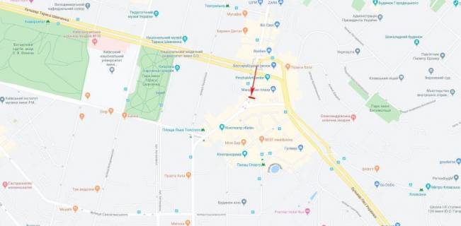 Билборд  в Киеве, 1,2x1,8  50.4410069900, 30.5199332800, схема