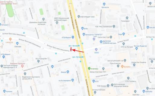 Билборд  в Киеве, 3x6  50.5050137100, 30.4580444100, схема