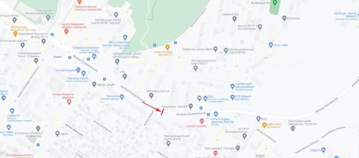 Скролер, Скрол A у Києві Солом'янська вул. 30 - 380608 схема