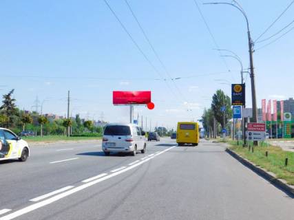 Билборд A в Киеве, 12x4  просп. Романа Шухевича (Генерала Ватутіна)., на перехресті від Північного мосту фото 1
