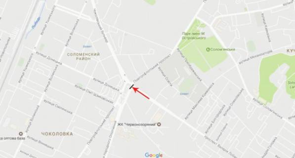 Нестандарт B в Киеве просп. Валерія Лобановського (Червонозоряний), Севастопольська пл., до Космонавтів пл. схема