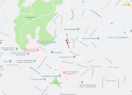 Ситилайт B в Киеве, 1,2x1,8  Подільський узвіз/вул. Овруцька в напрямку до Кирилівська вул. (Фрунзе) схема